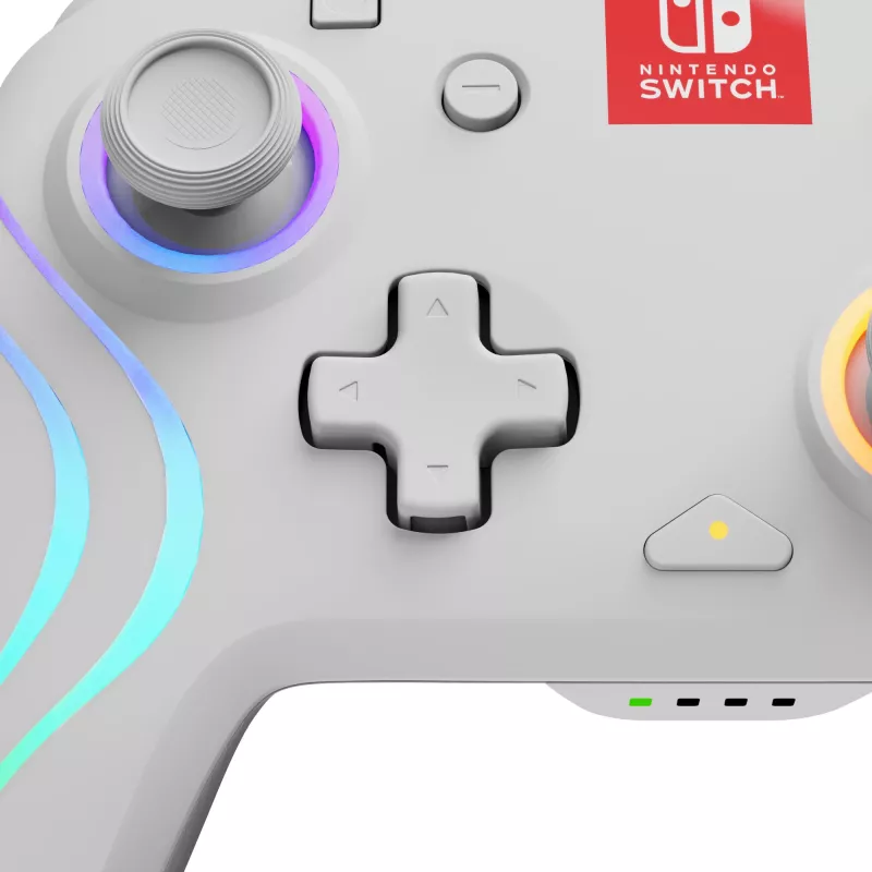 Afterglow Wave balta USB Gamepad Analogue / Digital Nintendo Switch, Nintendo Switch Lite, Nintendo Switch OLED