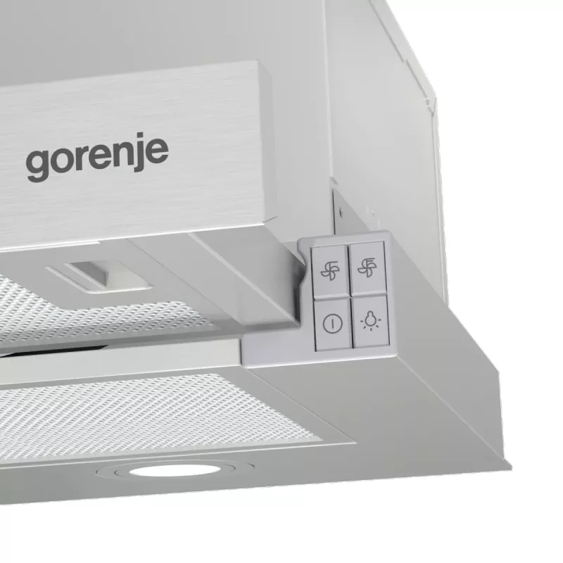 Gorenje TH62E4X Daļēji iebūvējams (izvelkams) Tērauds 450 m³/h