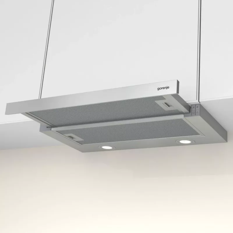 Gorenje TH62E4X Daļēji iebūvējams (izvelkams) Tērauds 450 m³/h
