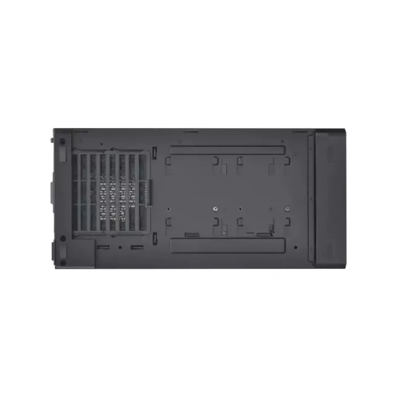 PC korpuss Lian Li Lancool 217 INF Midi Tower — Melns, EATX/ATX/Micro‑ATX/Mini‑ITX atbalsts, 2x120 mm priekšā, 1x140 mm aizmugurē, 1×3,5 collu + 8×2,5 collu, rūdīts stikls