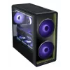 PC korpuss Lian Li Lancool 217 INF Midi Tower — Melns, EATX/ATX/Micro‑ATX/Mini‑ITX atbalsts, 2x120 mm priekšā, 1x140 mm aizmugurē, 1×3,5 collu + 8×2,5 collu, rūdīts stikls