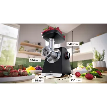 Bosch Serie 6 maltuve 2100 W melna, sudrabota