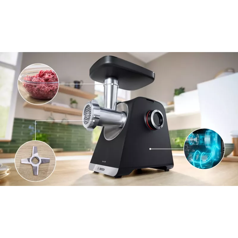 Bosch Serie 6 maltuve 2100 W melna, sudrabota