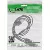 InLine USB 4in1 Y-uzlādes kabelis, 1x USB-A vīr. uz 4x USB-C vīr., melns 1m