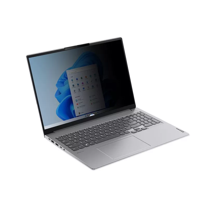 Bezrāmja klēpjdatora privātuma filtrs Lenovo 4XJ1U03940 40,6 cm (16 collu) 16:10 displejam, 85% gaismas caurlaidība, 30° skata leņķis
