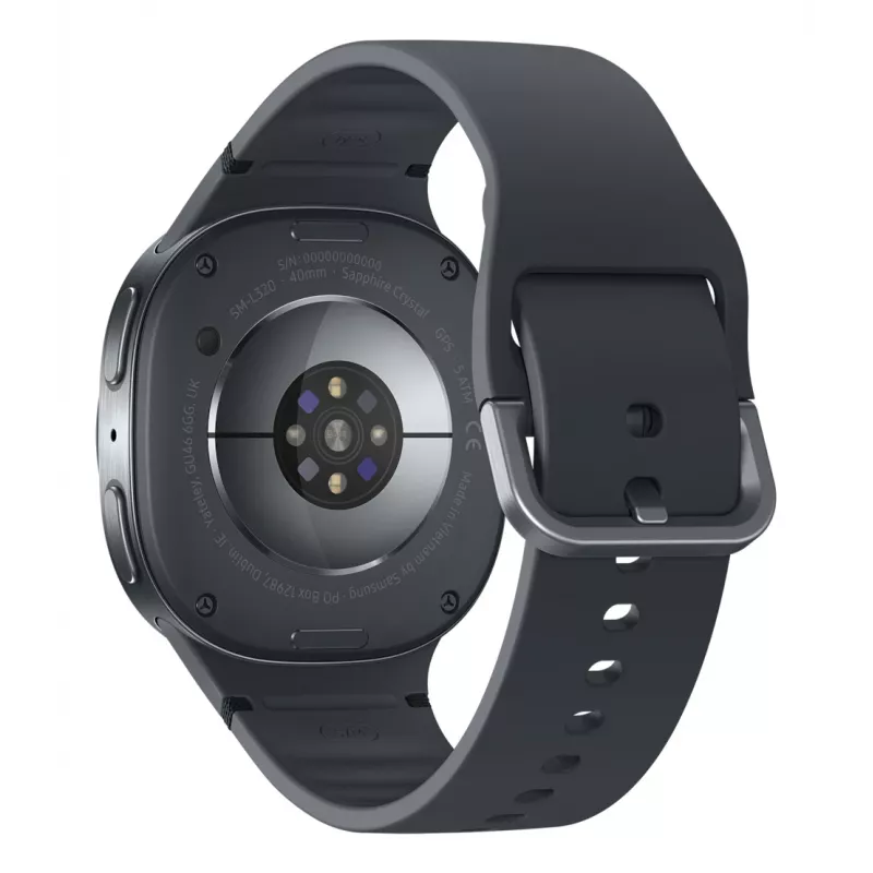 Samsung Galaxy Watch8 SM-L320NDAAXEF viedpulkstenis / sporta pulkstenis 3,3 cm (1,3 collas) AMOLED 40 mm Digitāls 438 x 438 pikseļi Grafīts Wi-Fi GPS (satelīts)