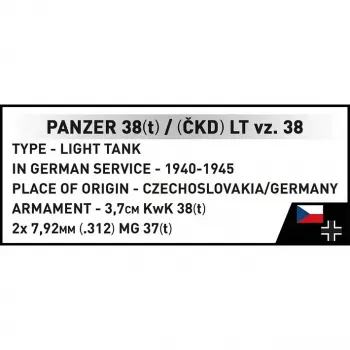 Cobi Blocks Panzer 38 VZ.38 690 elementi – konstruktors