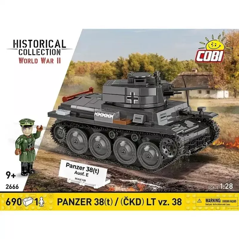 Cobi Blocks Panzer 38 VZ.38 690 elementi – konstruktors