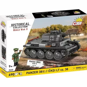 Cobi Blocks Panzer 38 VZ.38 690 elementi – konstruktors