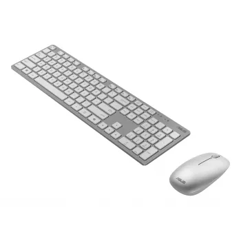 ASUS W5000 bezvadu tastatūras un peles komplekts, tastatūra, pele iekļauta, RF Wireless, balta