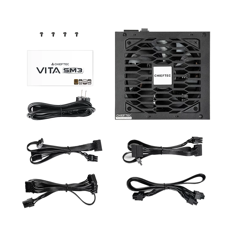 Barošanas bloks CHIEFTEC Vita BPX-650-C 650 W, 20+4 pin ATX, 80 PLUS Bronze, melns