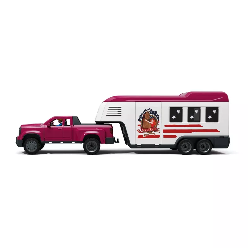 schleich Lakeside kravas automašīna un piekabe, Dzīvnieki, Zirgi, 5 gadi, Daudzkrāsains