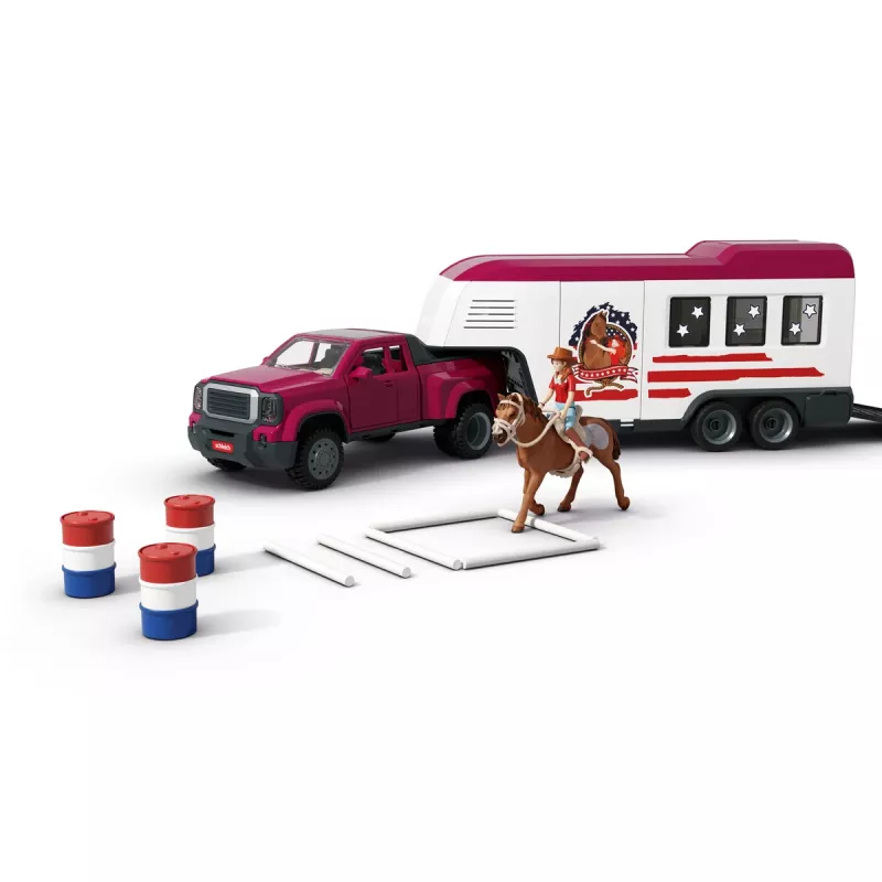 schleich Lakeside kravas automašīna un piekabe, Dzīvnieki, Zirgi, 5 gadi, Daudzkrāsains