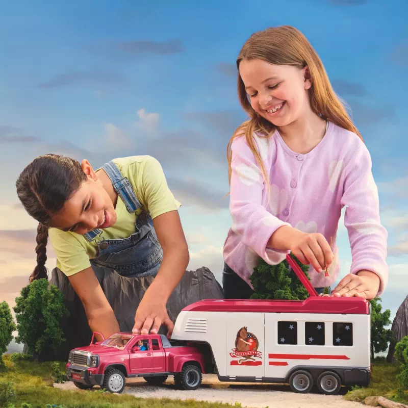 schleich Lakeside kravas automašīna un piekabe, Dzīvnieki, Zirgi, 5 gadi, Daudzkrāsains