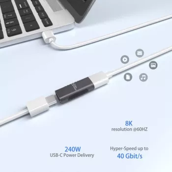 Microconnect USB3.2CFFA savienotāju adapteris USB C Melns