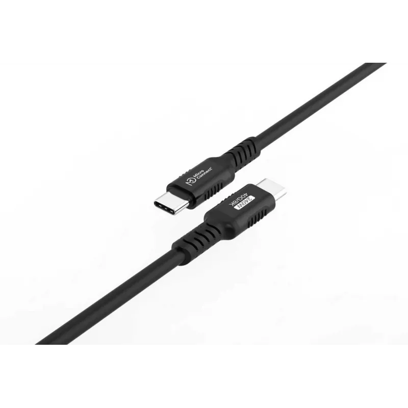 USB kabelis MicroConnect MC-USB4-CC40LQ-1.5 — USB Type-C uz USB Type-C, 1,5 m