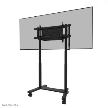 TV ratiņi Neomounts FL55-975BL1 motorizēti 75–115 collu ekrāniem, tērauds, melns, maks. 160 kg, augstums 2154 mm