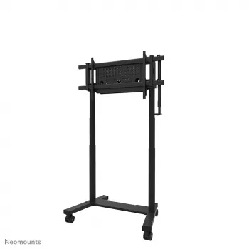 TV ratiņi Neomounts FL55-975BL1 motorizēti 75–115 collu ekrāniem, tērauds, melns, maks. 160 kg, augstums 2154 mm