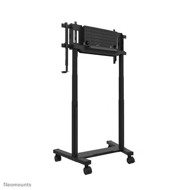 TV ratiņi Neomounts FL55-975BL1 motorizēti 75–115 collu ekrāniem, tērauds, melns, maks. 160 kg, augstums 2154 mm