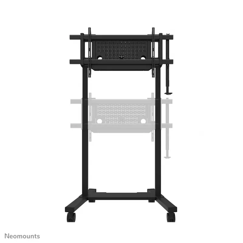 TV ratiņi Neomounts FL55-975BL1 motorizēti 75–115 collu ekrāniem, tērauds, melns, maks. 160 kg, augstums 2154 mm