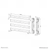 Neomounts AFL55-975BL VESA pagarinājuma komplekts 86-115 collām - maks. 160 kg