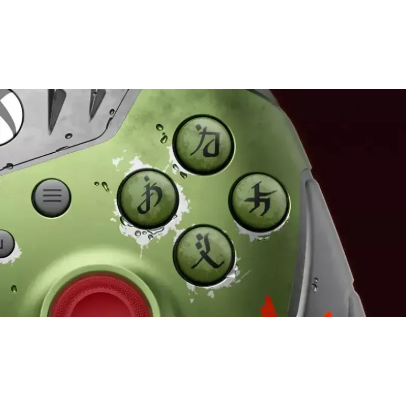 Bezvadu spēļu kontrolieris Microsoft Xbox Wireless Controller DOOM: The Dark Ages Limited Edition, Bluetooth/USB, daudzkrāsains, AA baterija, USB‑C