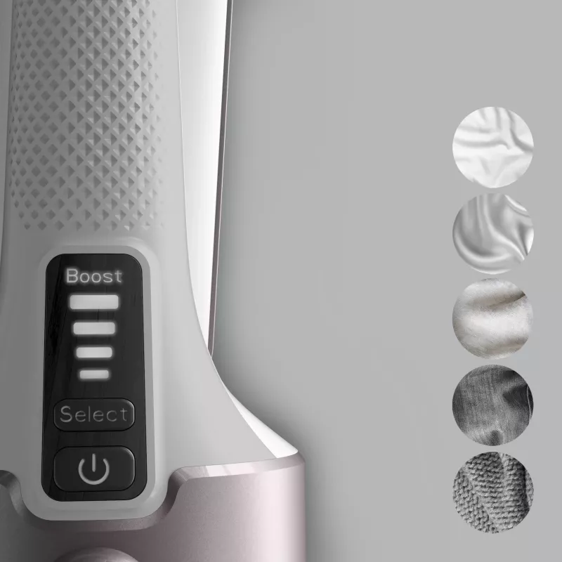 Tefal Pure Force DT8765E0 apģērbu tvaicētājs Rokas apģērbu tvaicētājs 0,18 L 1800 W Melna, kanēļa krāsa