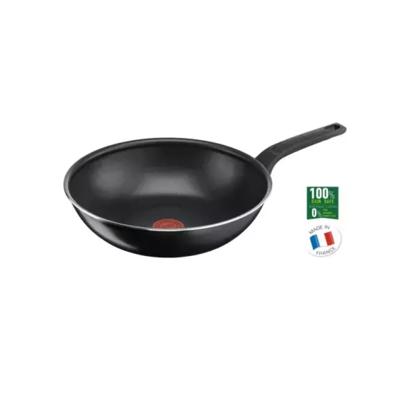 Vokpanna / cepšanas panna Tefal Simply Clean B5671953, 28 cm, alumīnijs, nepiedegošs titāna pārklājums, Thermo-Spot