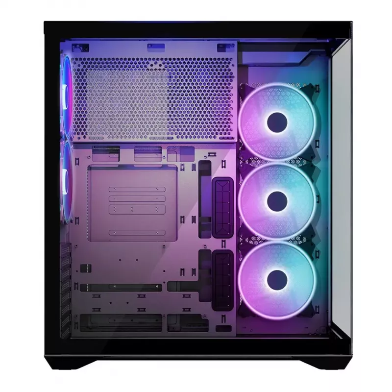 Pilna torņa datora korpuss MODECOM Volcano SPACE XL ARGB — Full Tower, E-ATX atbalsts, rūdīts stikls, ARGB, līdz 440 mm GPU