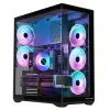 Pilna torņa datora korpuss MODECOM Volcano SPACE XL ARGB — Full Tower, E-ATX atbalsts, rūdīts stikls, ARGB, līdz 440 mm GPU