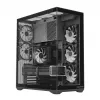 Pilna torņa datora korpuss MODECOM Volcano SPACE XL ARGB — Full Tower, E-ATX atbalsts, rūdīts stikls, ARGB, līdz 440 mm GPU