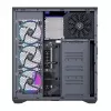 Pilna torņa datora korpuss MODECOM Volcano SPACE XL ARGB — Full Tower, E-ATX atbalsts, rūdīts stikls, ARGB, līdz 440 mm GPU
