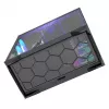 Pilna torņa datora korpuss MODECOM Volcano SPACE XL ARGB — Full Tower, E-ATX atbalsts, rūdīts stikls, ARGB, līdz 440 mm GPU