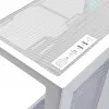 PC pilna torņa korpuss MODECOM Volcano SPACE XL ARGB FULL TOWER 5F Balts — ATX, rūdīts stikls, ARGB, USB-C