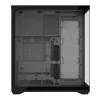 Pilna torņa PC korpuss MODECOM Volcano SPACE XL NF — melns, rūdīts stikls, ARGB, atbalsta micro-ATX, līdz 44 cm GPU, 3×3,5 collu/4×2,5 collu nodalījumi, USB-A 2×, USB-C 1×