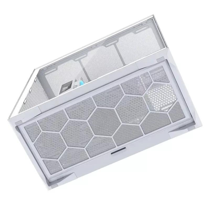 Pilna torņa datora korpuss MODECOM Volcano SPACE XL FULL TOWER NF balts — ARGB, rūdīts stikls, 8 paplašināšanas sloti, līdz 440 mm GPU