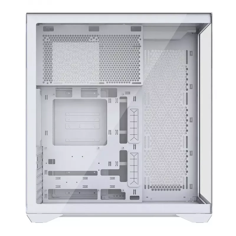 Pilna torņa datora korpuss MODECOM Volcano SPACE XL FULL TOWER NF balts — ARGB, rūdīts stikls, 8 paplašināšanas sloti, līdz 440 mm GPU