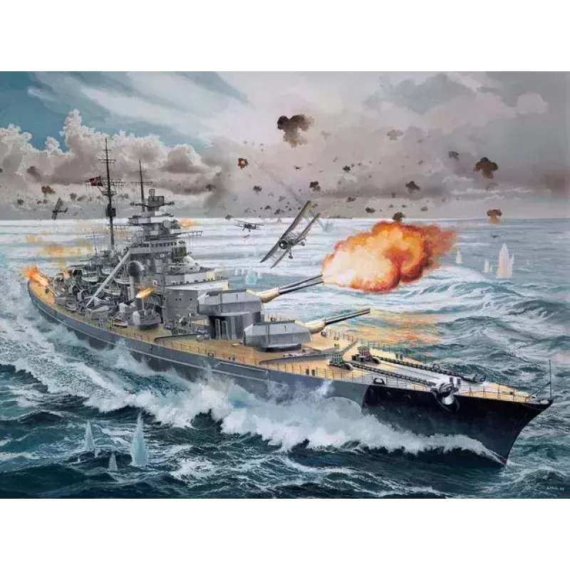 Karakuģa modelis Revell Bismarck montāžas komplekts 1:350