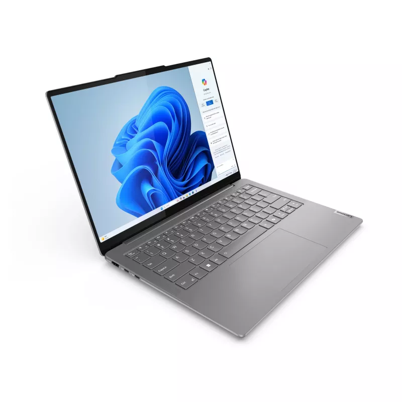 Lenovo Yoga plāns 7 14IMH9 Intel Core Ultra 5 125H klēpjdators 35,6 cm (14 collu) WUXGA 16 GB LPDDR5x-SDRAM 512 GB SSD Wi-Fi 6E (802.11ax) Windows 11 Home vācu pelēks