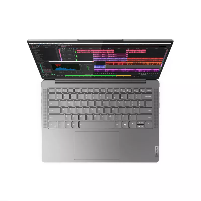 Lenovo Yoga plāns 7 14IMH9 Intel Core Ultra 5 125H klēpjdators 35,6 cm (14 collu) WUXGA 16 GB LPDDR5x-SDRAM 512 GB SSD Wi-Fi 6E (802.11ax) Windows 11 Home vācu pelēks