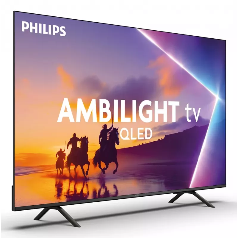 TV Philips 43PUS8450/12 43 collu QLED 4K Ultra HD, 3840×2160, Titan OS, Wi‑Fi, Ethernet, Melns