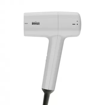 Matu žāvētājs BRAUN HD1.55 — 1800 W, 2 sildīšanas līmeņi, Cool shot, 1,8 m vads, balts