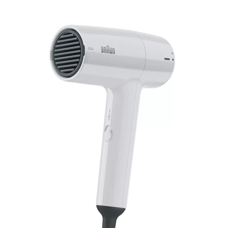 Matu žāvētājs BRAUN HD1.55 — 1800 W, 2 sildīšanas līmeņi, Cool shot, 1,8 m vads, balts