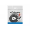Audio kabelis Lanberg CA-MJRC-10CC-0020-BK 3.5mm RCA 2 m melns sarkans balts