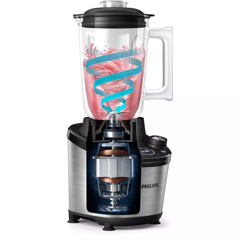 Galda blenderis Philips 7000 sērija HR3760/10 Melns Nerūsējošais tērauds