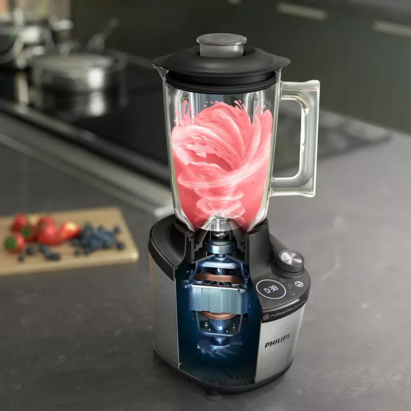 Galda blenderis Philips 7000 sērija HR3760/10 Melns Nerūsējošais tērauds