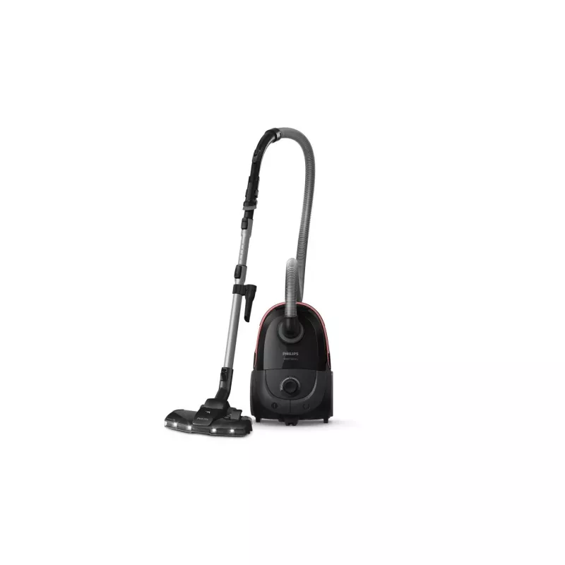 Cilindra putekļsūcējs Philips XD6142/12 — 900 W, 4 L putekļu maiss, HEPA filtrs, melns