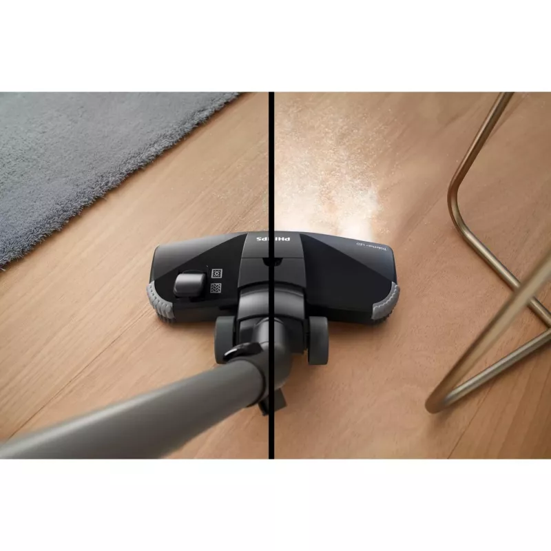Cilindra putekļsūcējs Philips XD6142/12 — 900 W, 4 L putekļu maiss, HEPA filtrs, melns
