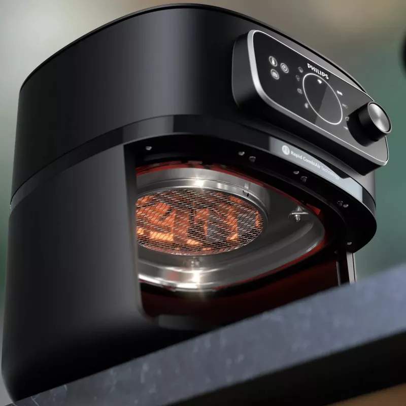 Philips HD9876/90 Airfryer 7000 series, 8.3 L, 2200 W, melns