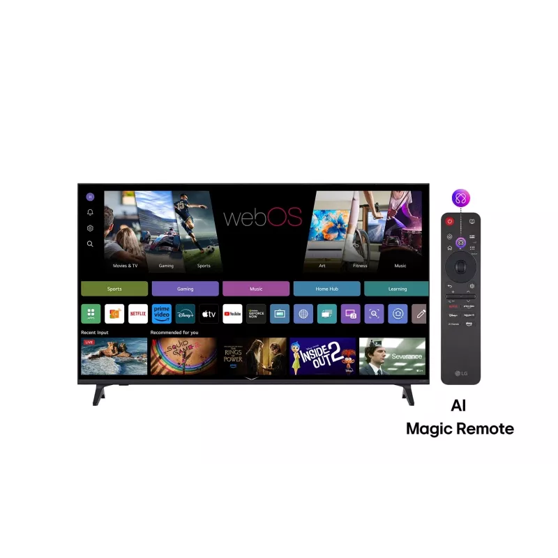 LG QNED AI 65QNED70A6A televizors 165.1 cm (65 collas) 4K Ultra HD viedais televizors Wi-Fi melns